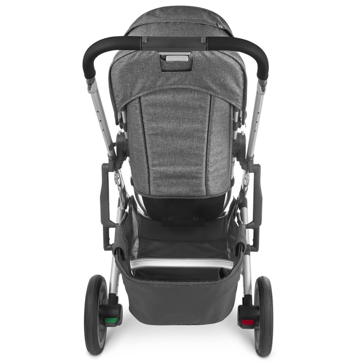 Poussette CRUZ V2 Uppababy Jordan antraciet melée-silver-saddle leather