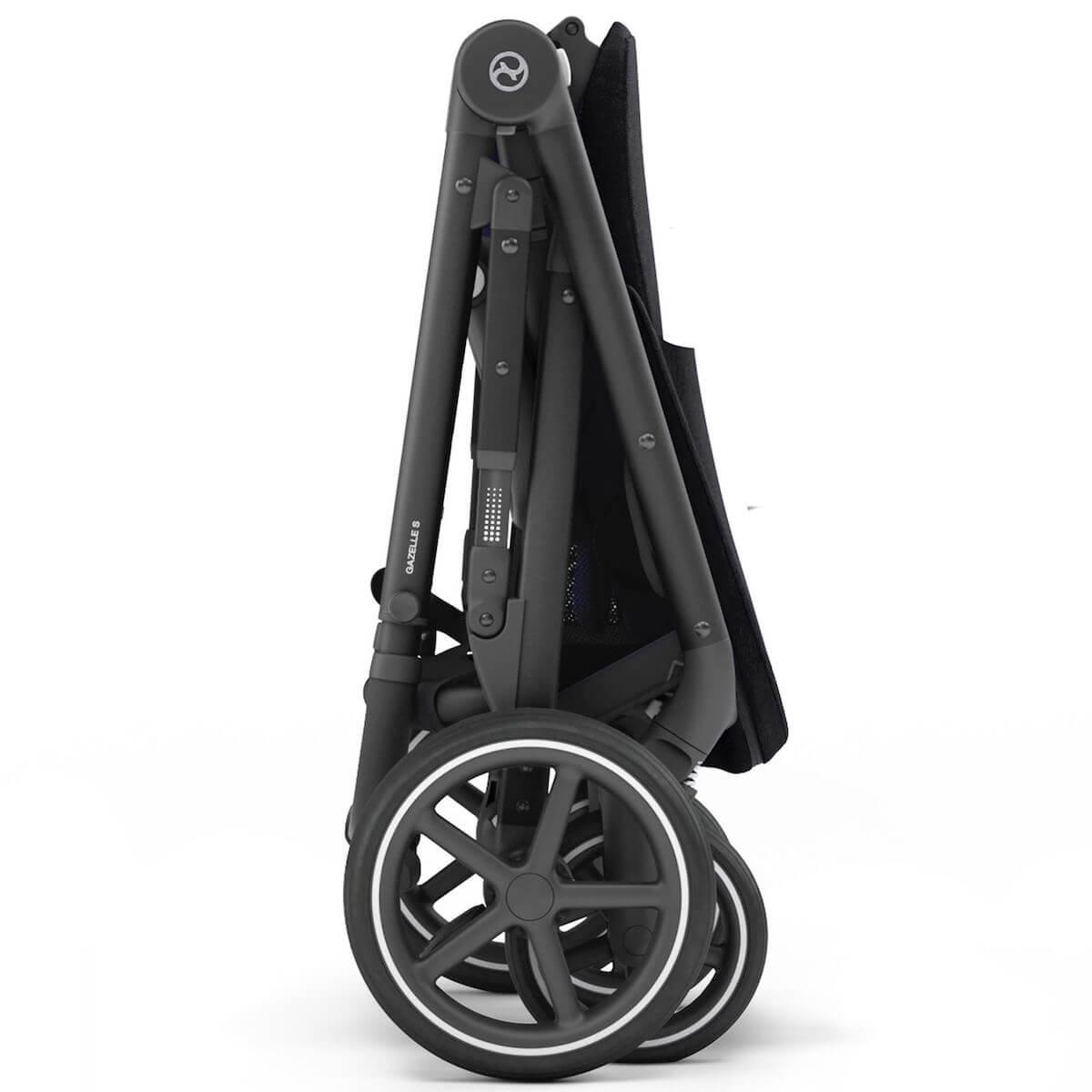Poussette GAZELLE S BLK Cybex deep black-black