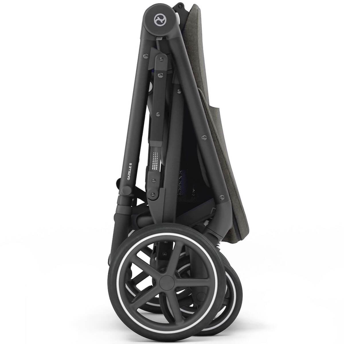 Poussette GAZELLE S BLK Cybex Soho grey-mid grey