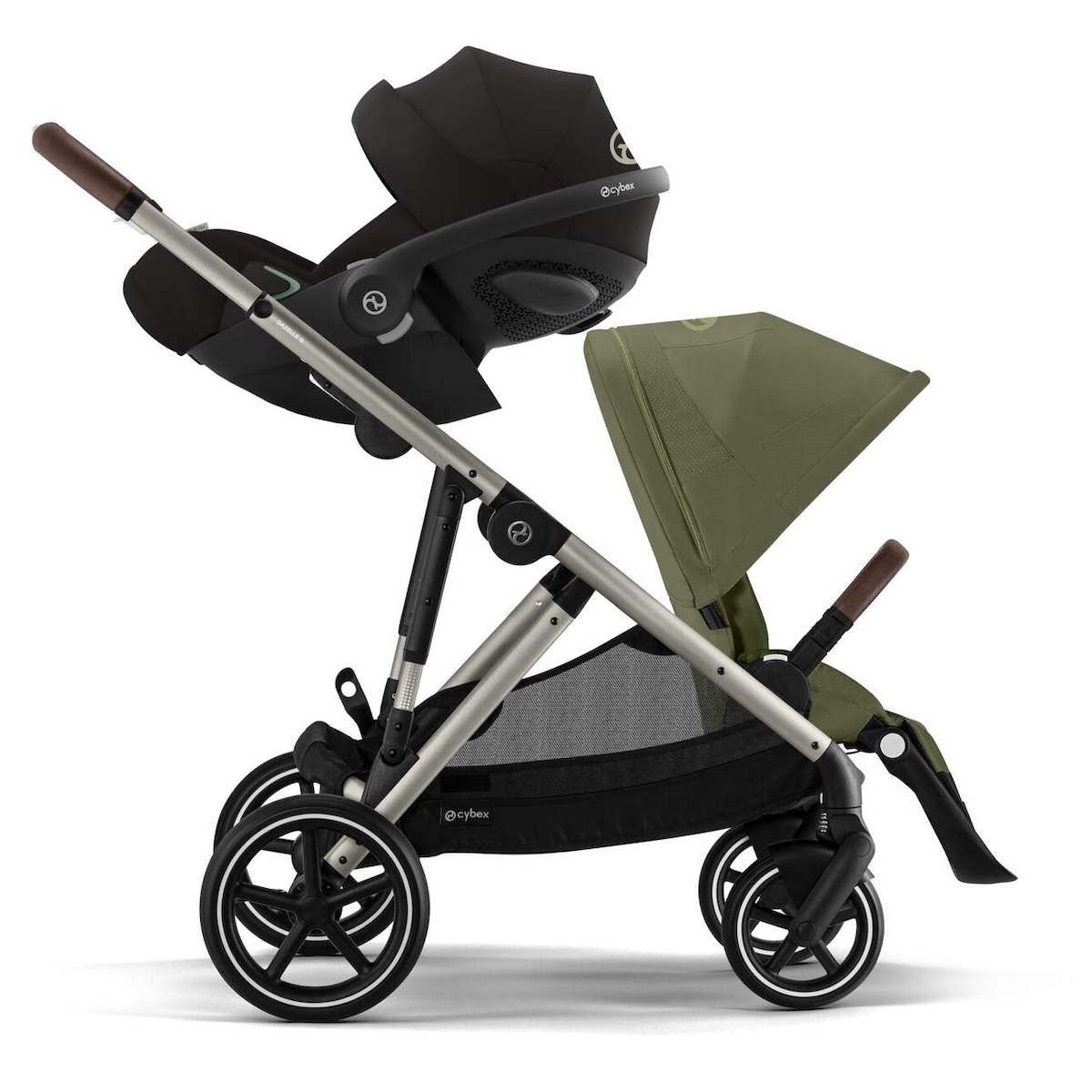 Poussette GAZELLE S Cybex Taupe Moss green