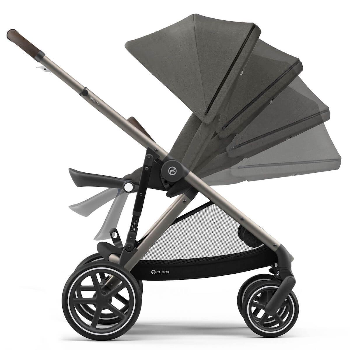 Poussette GAZELLE S TPE Cybex Soho grey-mid grey