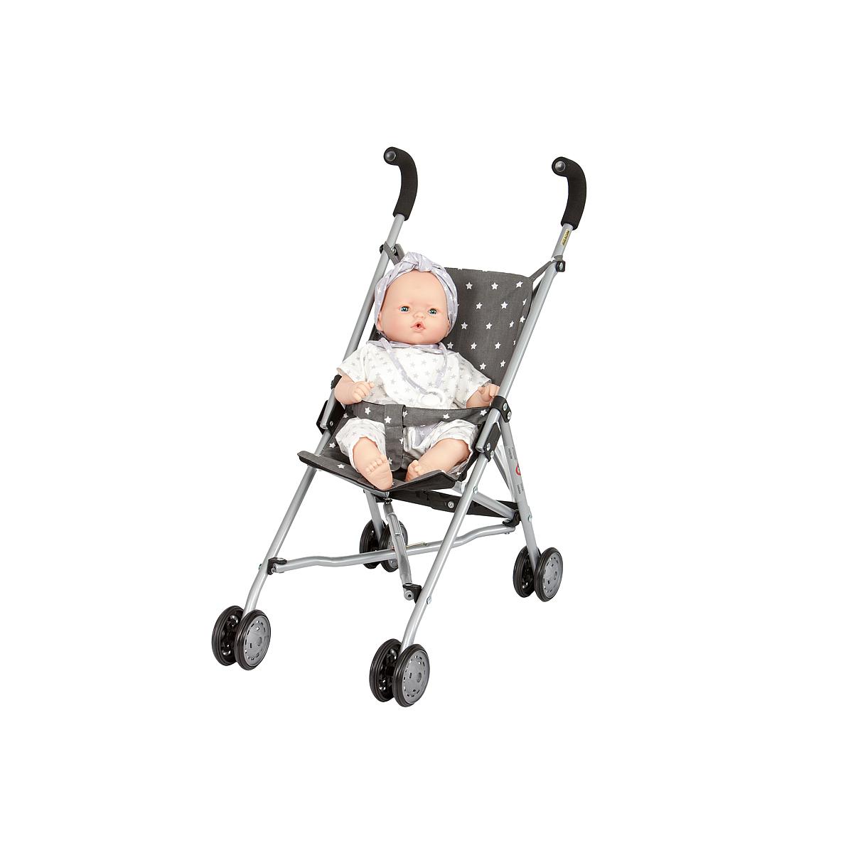 Poussette pour poupée STARS GRIS Barrutoys