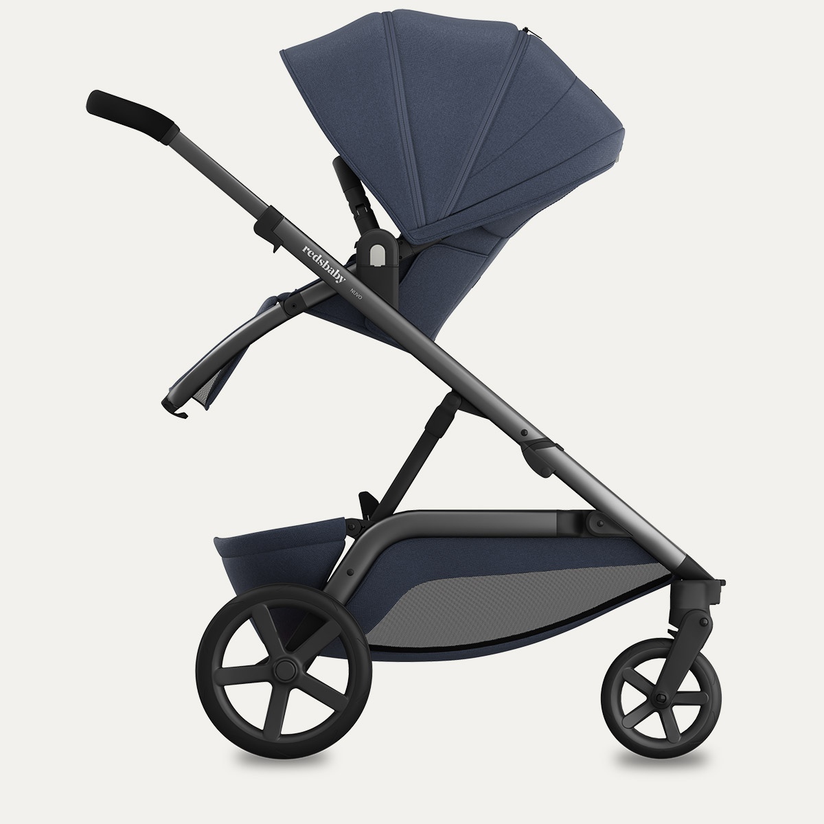 Poussette single NUVO Redsbaby blue slate gun metal