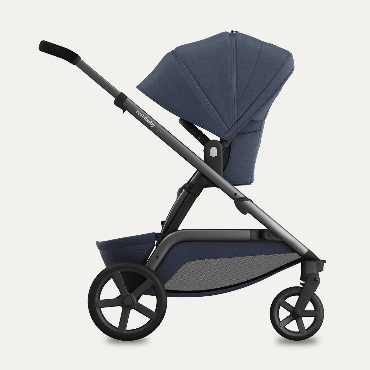 Poussette single NUVO Redsbaby blue slate gun metal