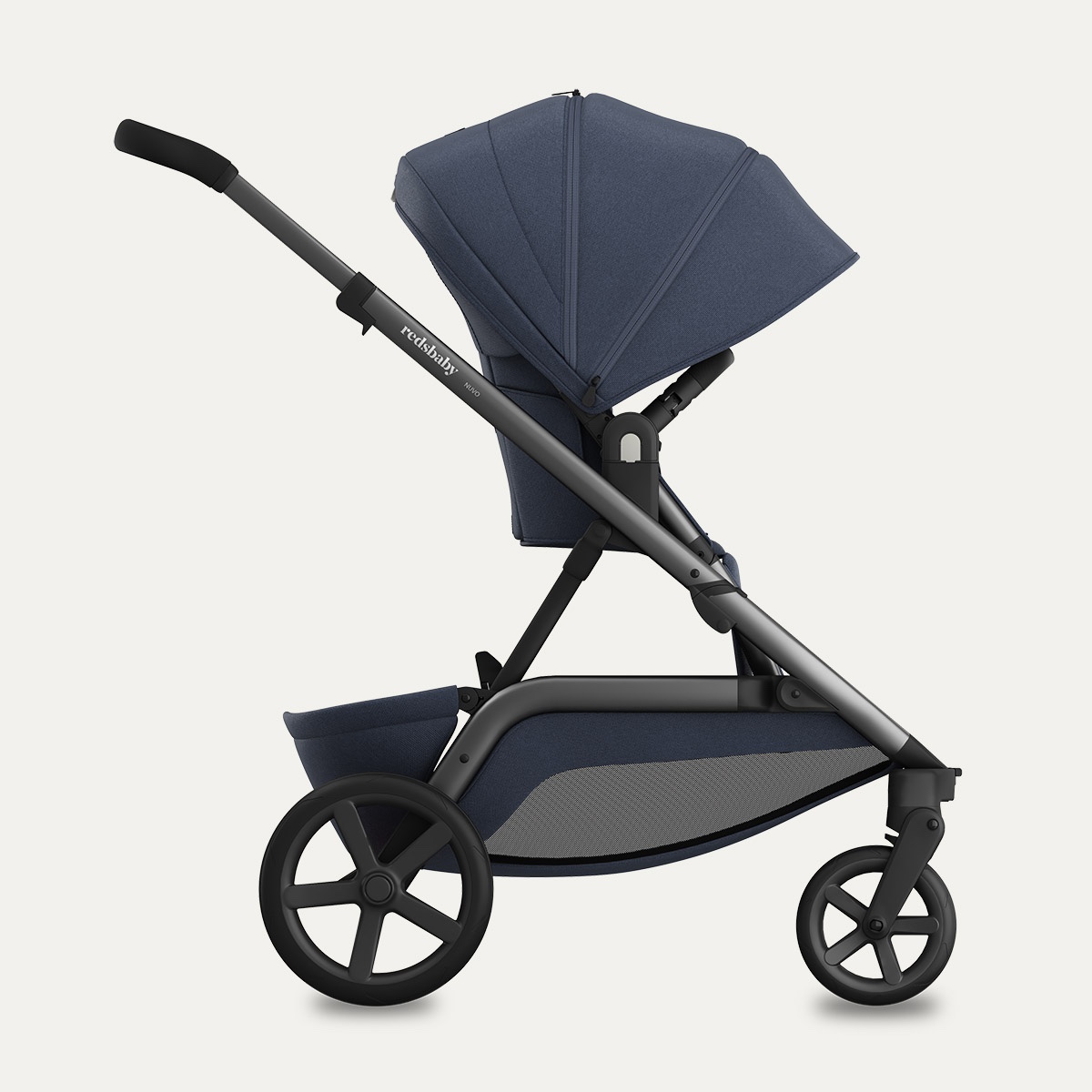 Poussette single NUVO Redsbaby blue slate gun metal
