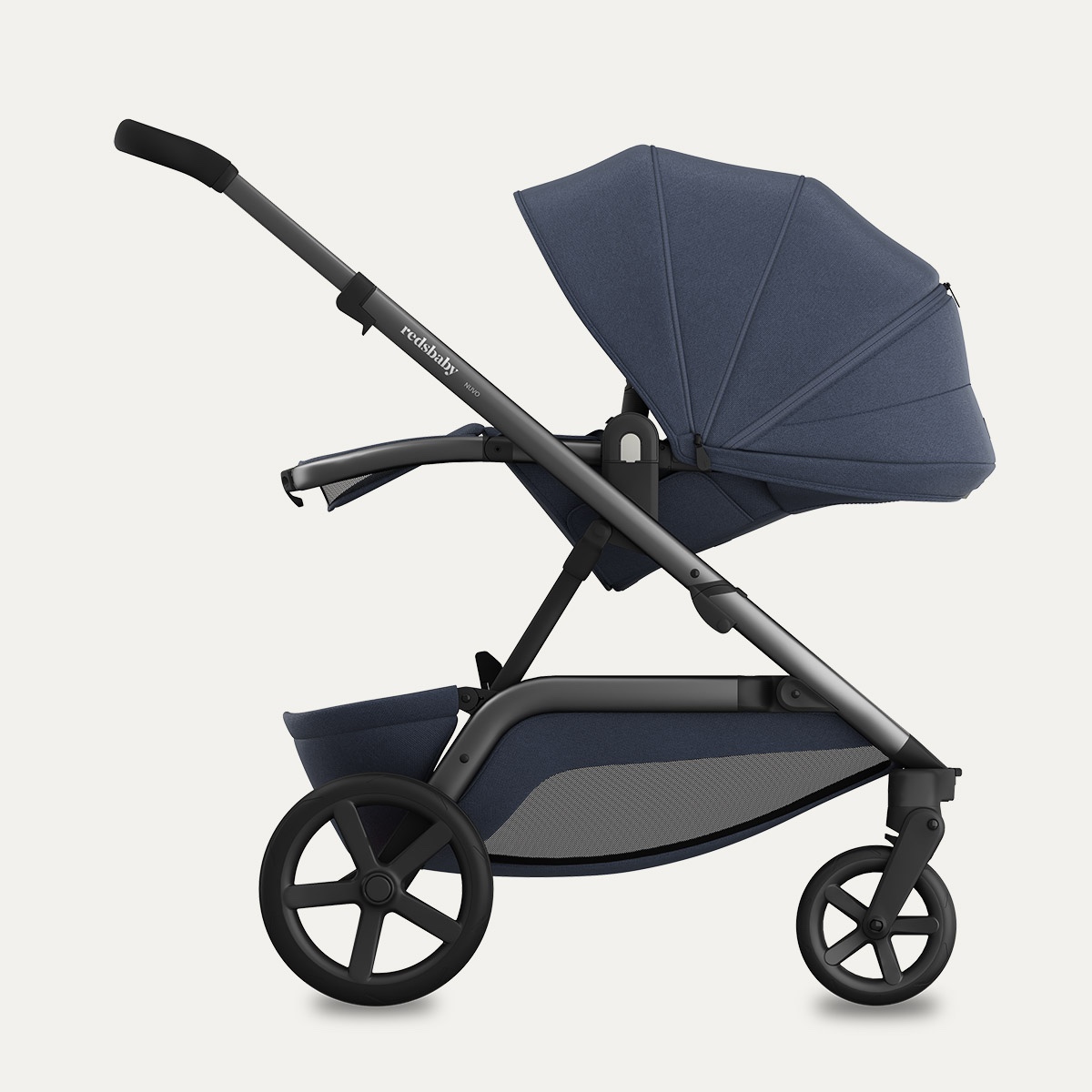 Poussette single NUVO Redsbaby blue slate gun metal