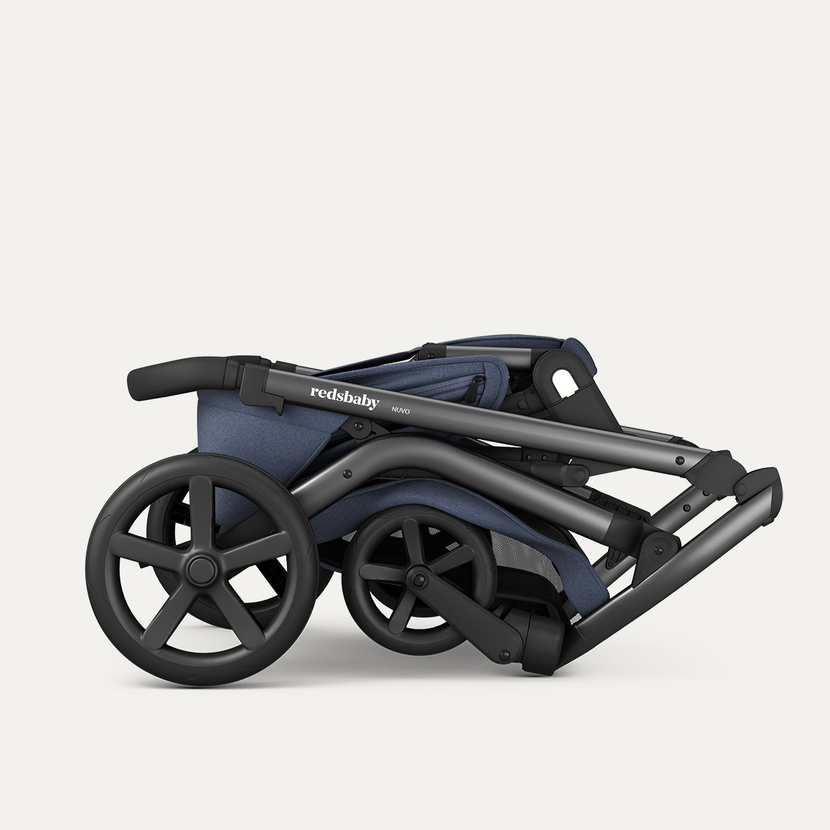 Poussette single NUVO Redsbaby blue slate gun metal