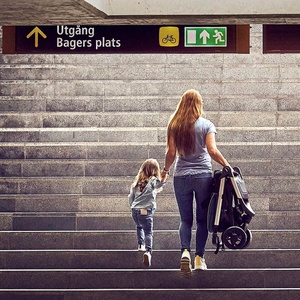 Poussette SPRING Thule Aluminum-Misty Rose Melange