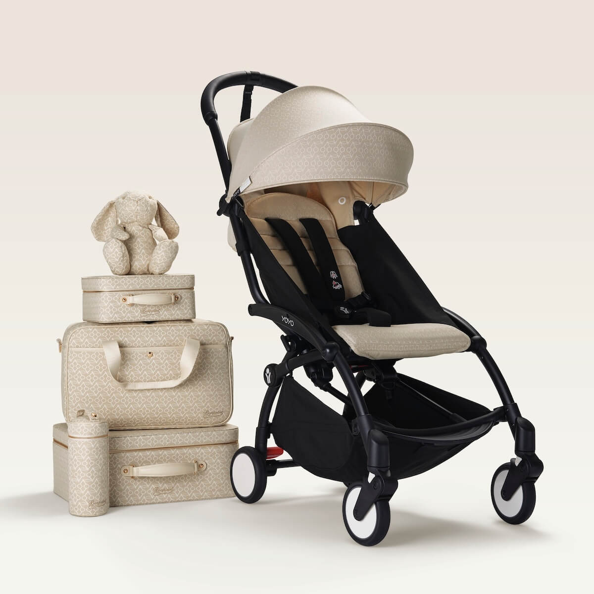 Poussette STOKKE YOYO3 6+ noir-BONPOINT beige