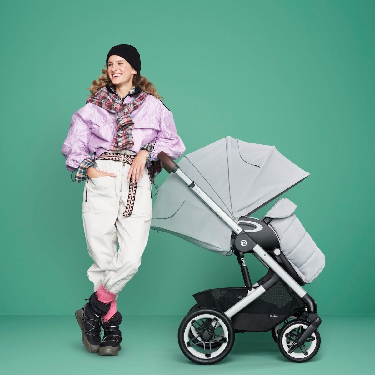 Poussette TALOS S LUX BLK Cybex Moon Black