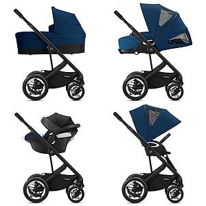 Poussette TALOS S LUX BLK Cybex Soho grey-mid grey