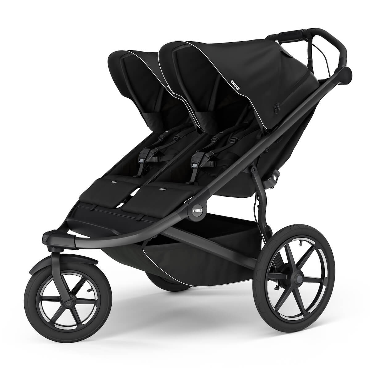 Poussette Urban Glide 3 Thule Double Black magnetic buckle