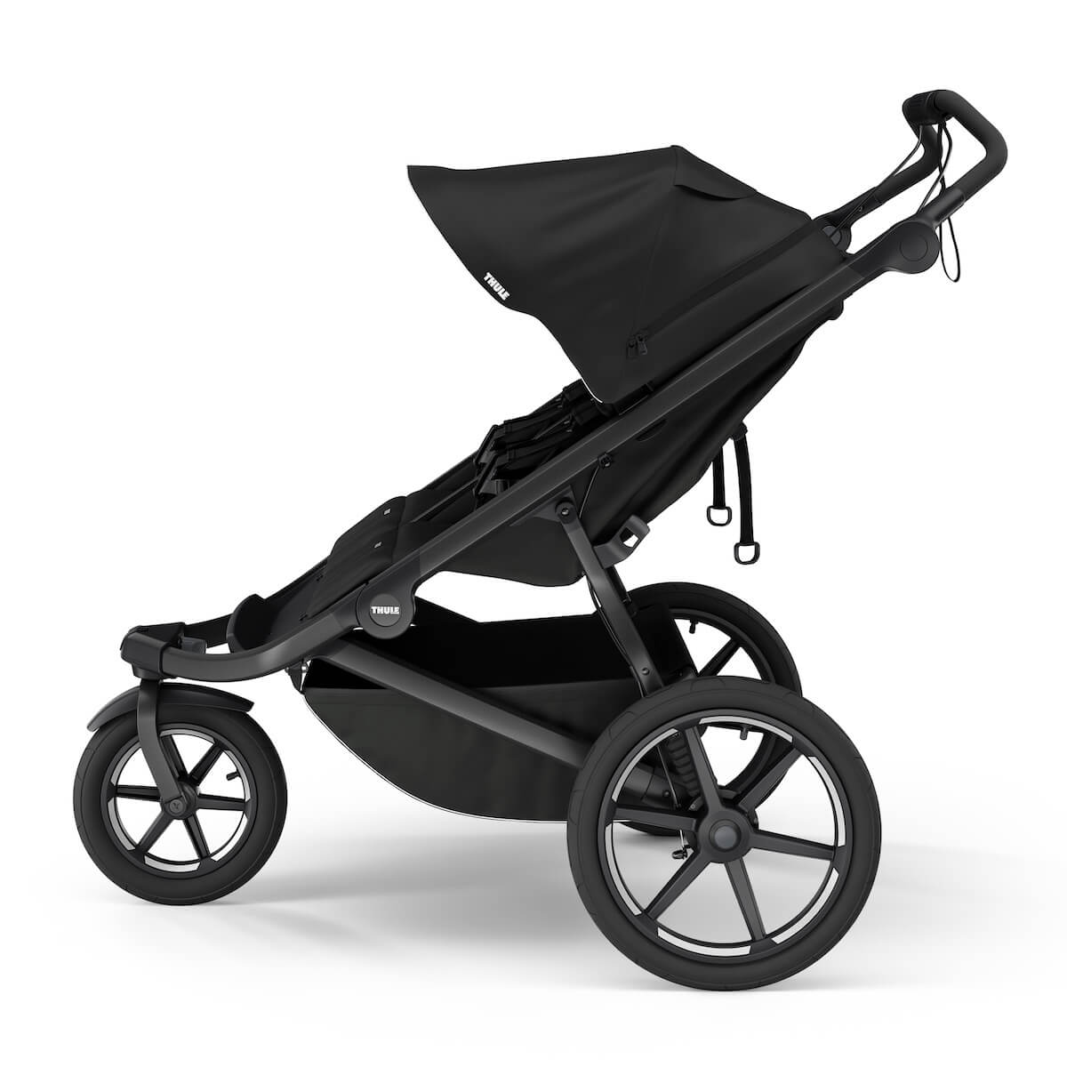 Poussette Urban Glide 3 Thule Double Black magnetic buckle