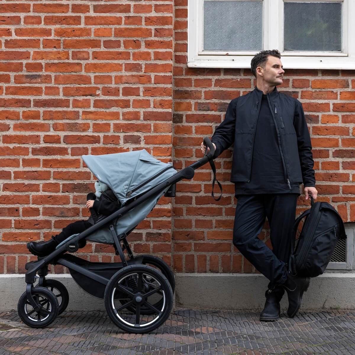 Poussette URBAN GLIDE 4 roues Thule mid blue