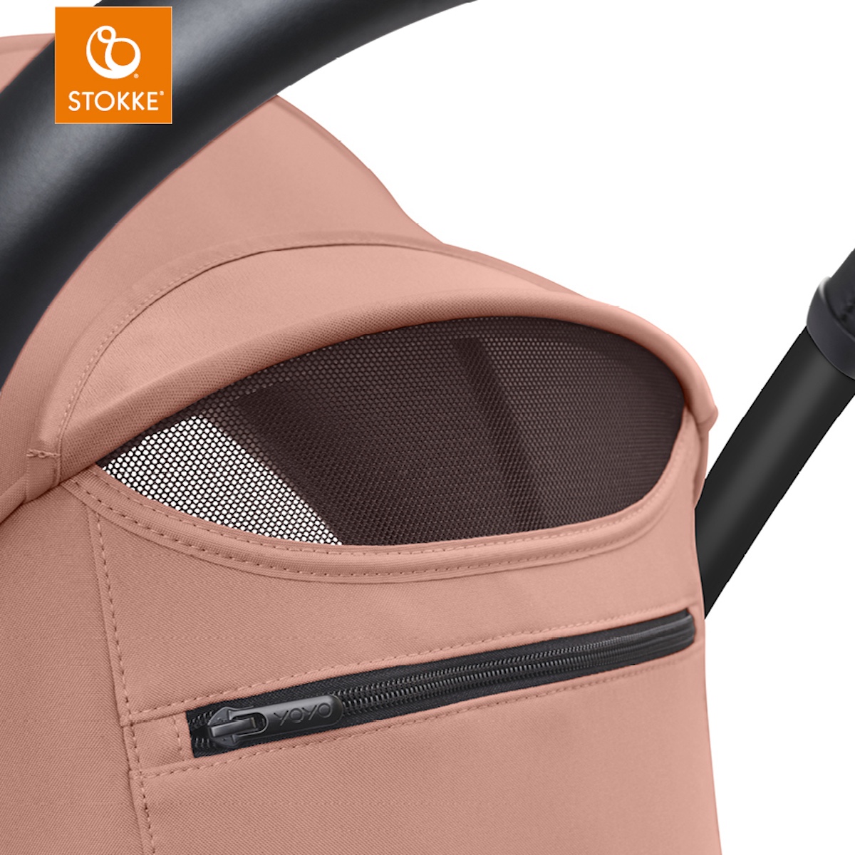 Poussette YOYO3 6+ Stokke noir-ginger