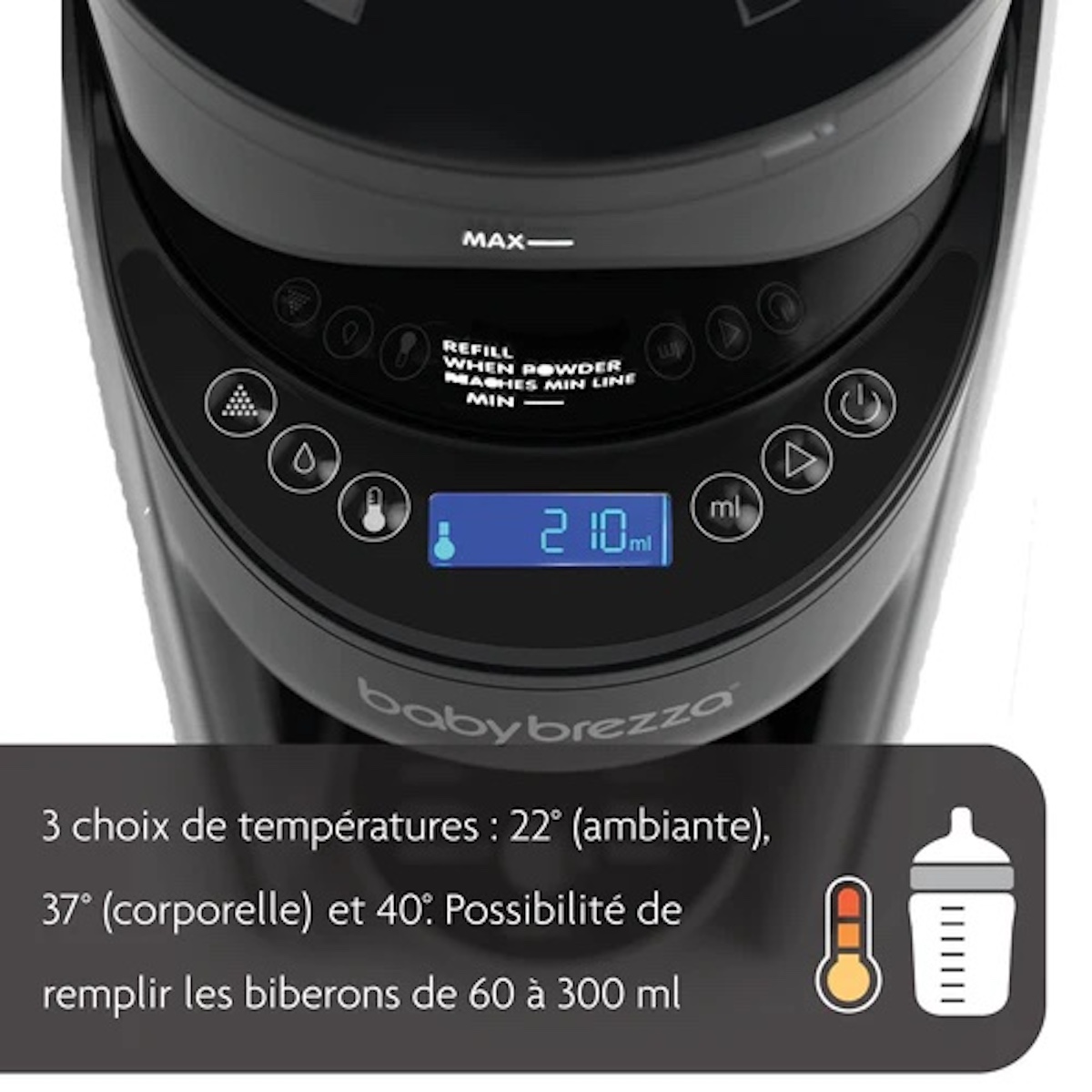 Préparateur de biberons automatique Formula Pro Advanced Baby Brezza All Black