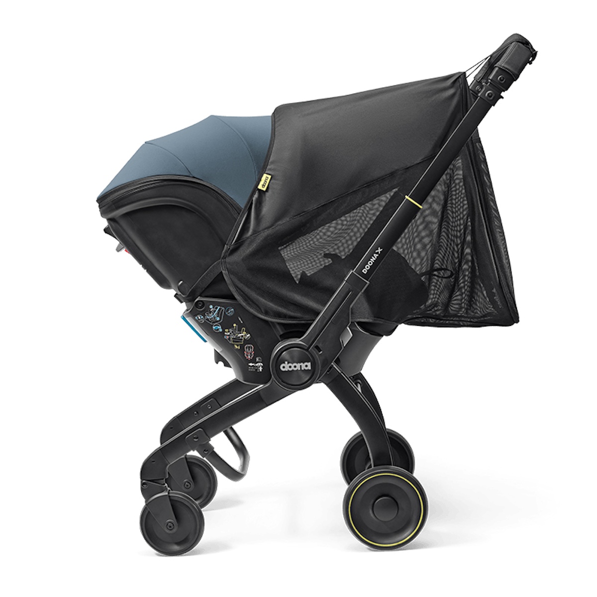 Protection 360° poussette Doona X black