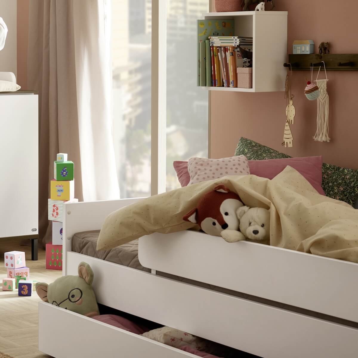 Protection side for cabin bed 112x2,2x15,6cm LOVELY ALIV Yuny by Paidi off-white