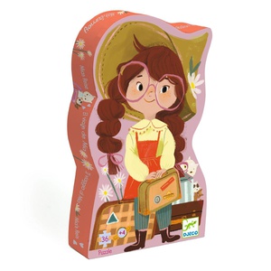 Puzz silhouette - Le voyage de Mia - 36 pcs Djeco