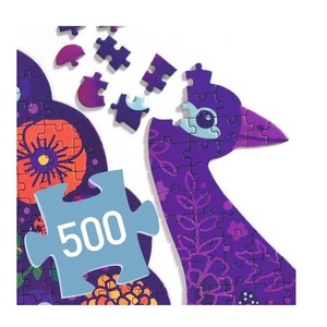 PUZZ'ART Peacock 500pcs Djeco