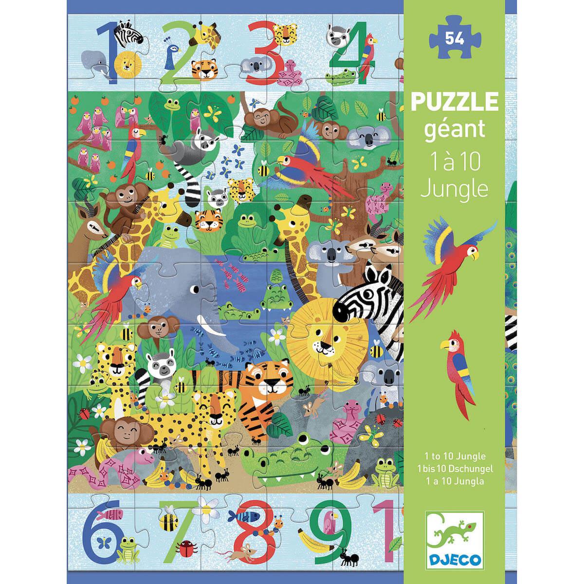 Puzzle 1 à 10 Jungle Djeco