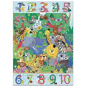 Puzzle 1 à 10 Jungle Djeco