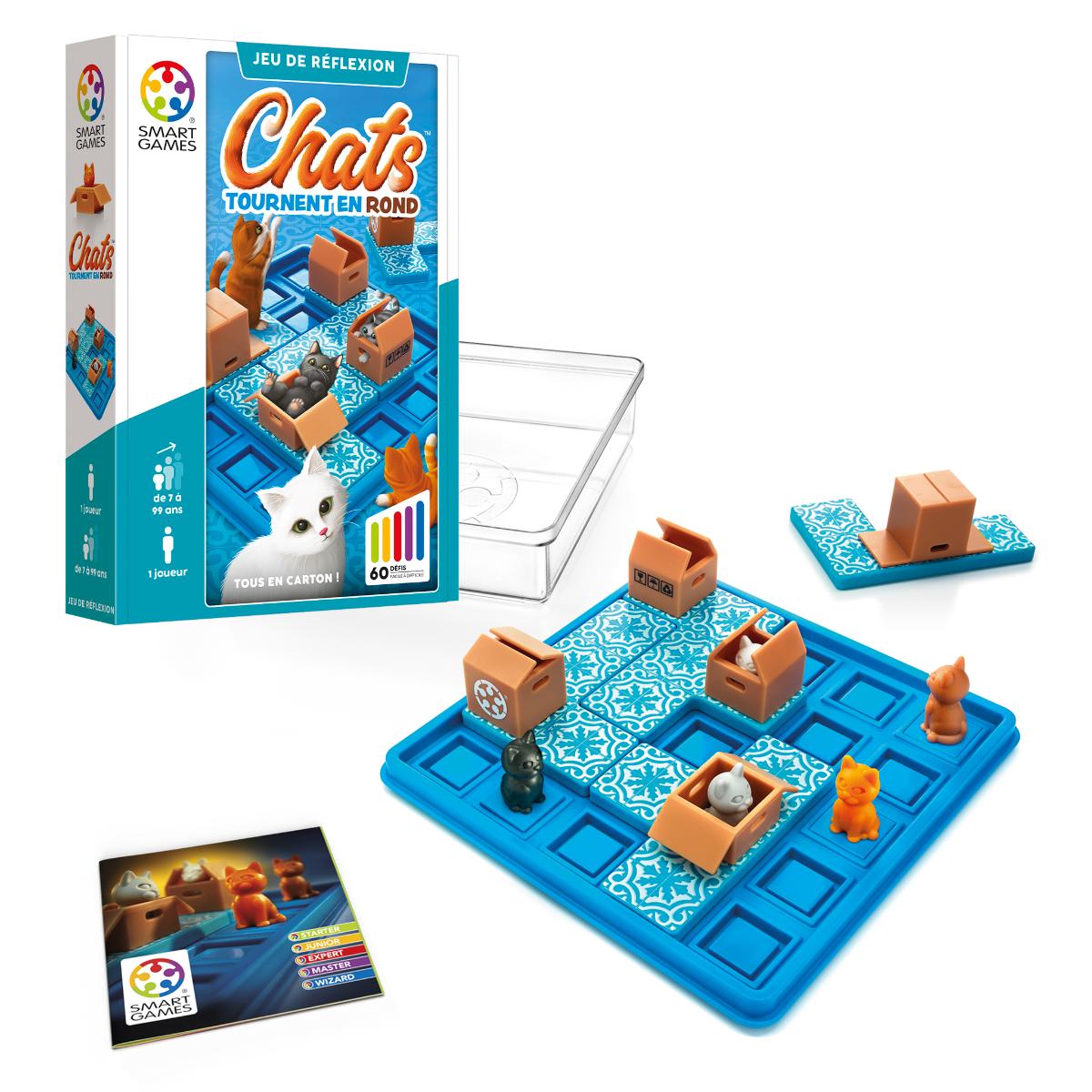 Puzzle 1 joueur COMPACT Chats et Boîtes Smartgames
