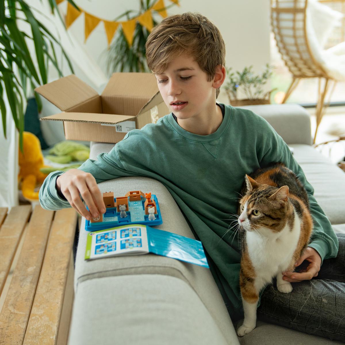 Puzzle 1 joueur COMPACT Chats et Boîtes Smartgames