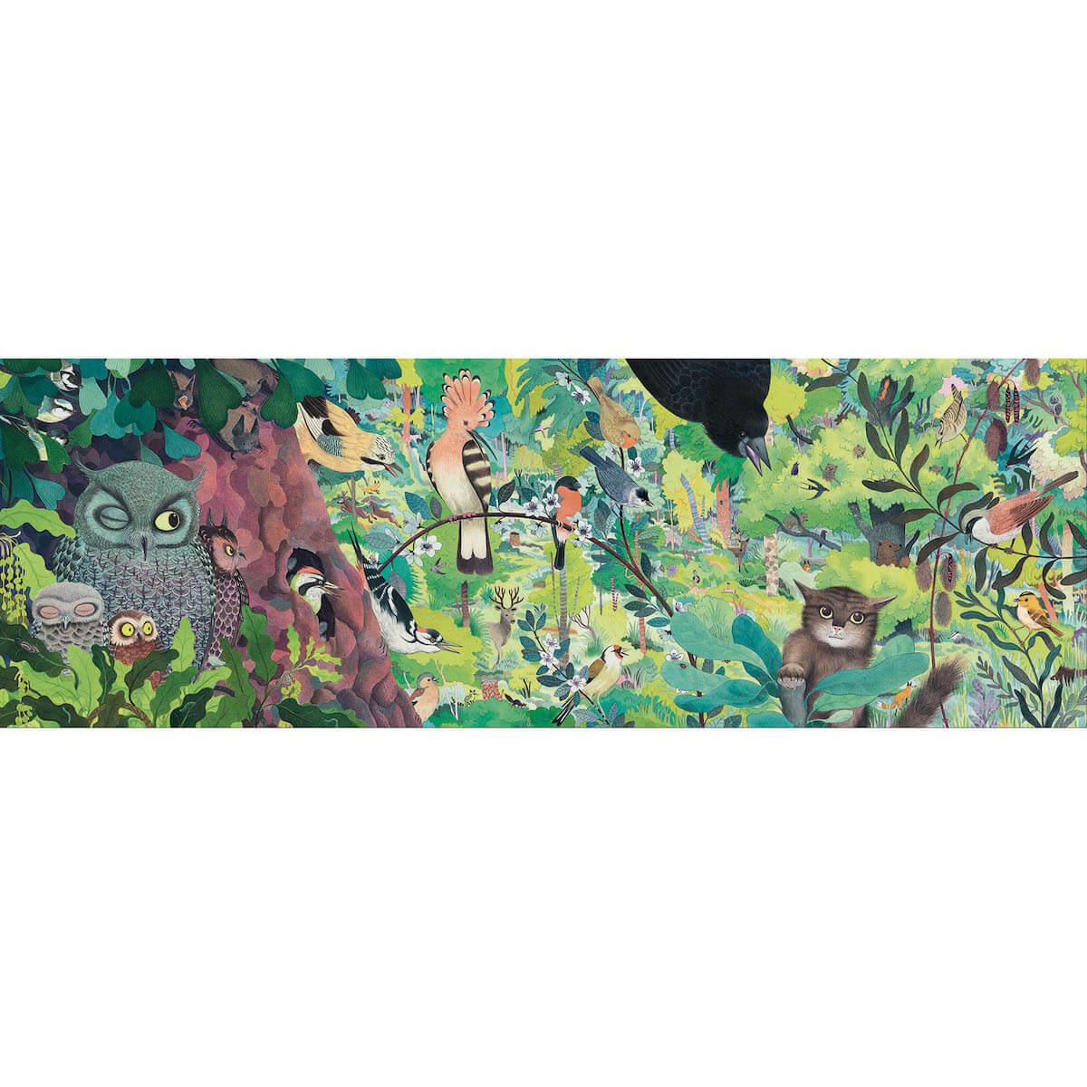 Puzzle 1000pcs Owls and birds Djeco