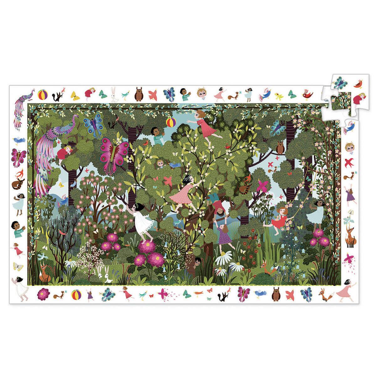 Puzzle 100pcs Jeux au jardin Djeco