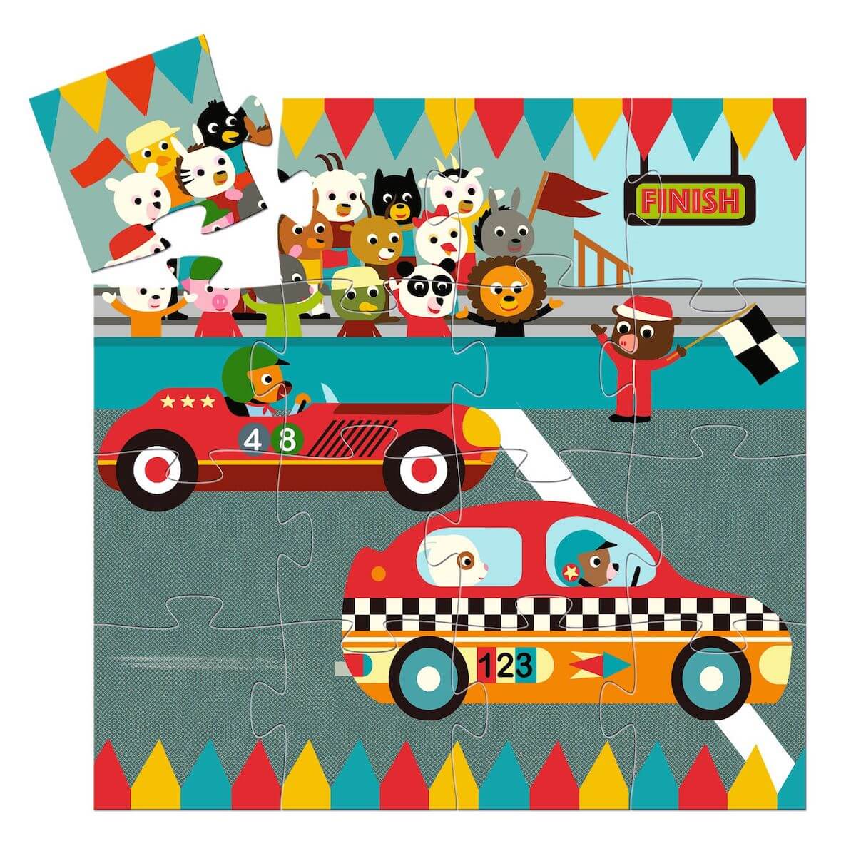 Puzzle 16pcs LE BOLIDE Djeco
