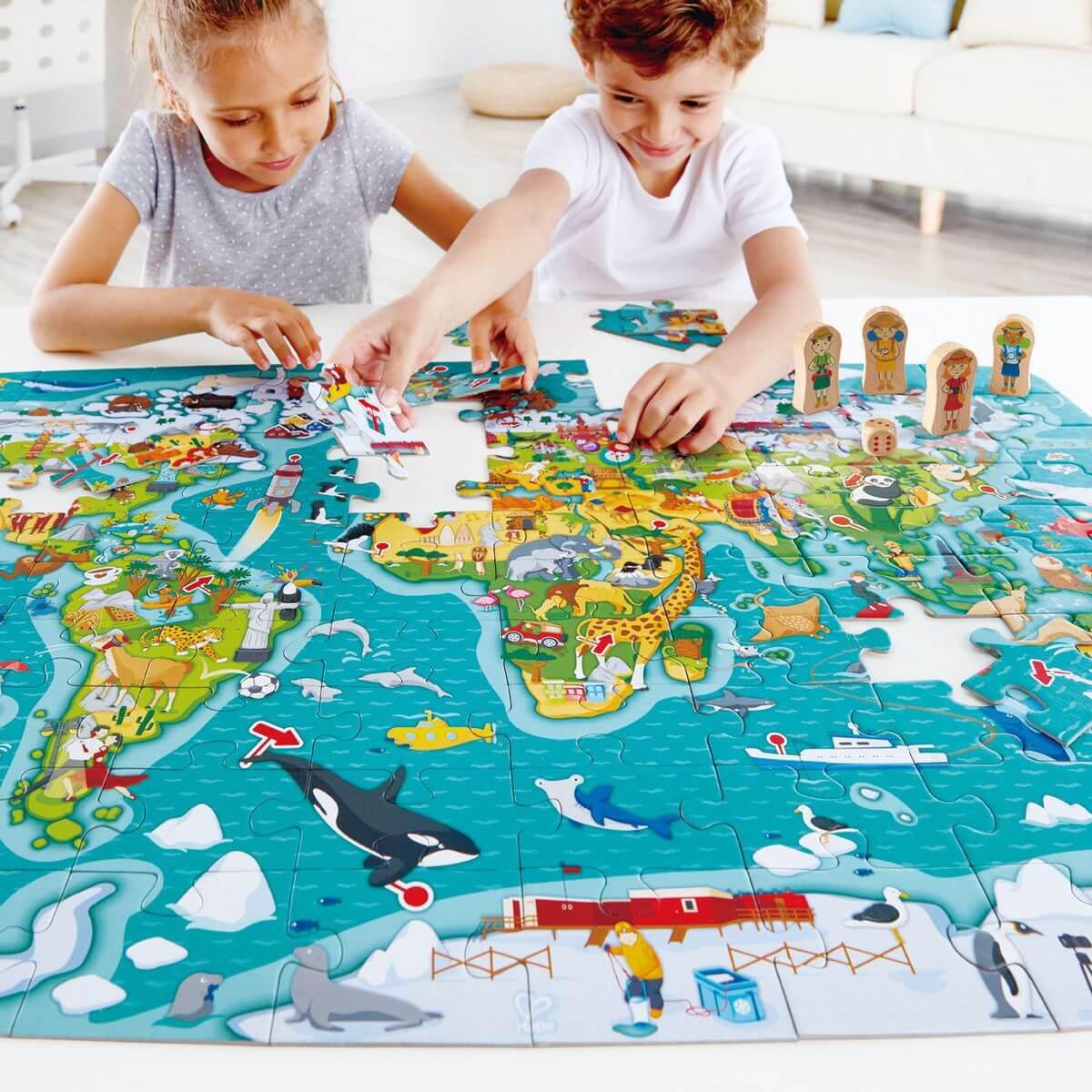 Puzzle 2-in-1 WORLD TOUR Hape