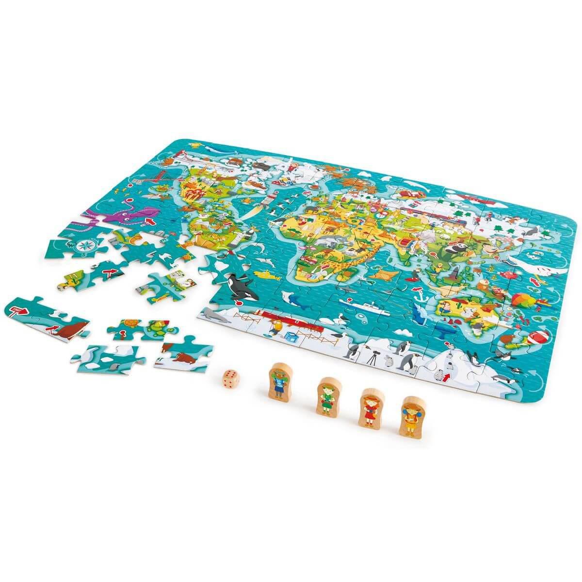 Puzzle 2-in-1 WORLD TOUR Hape