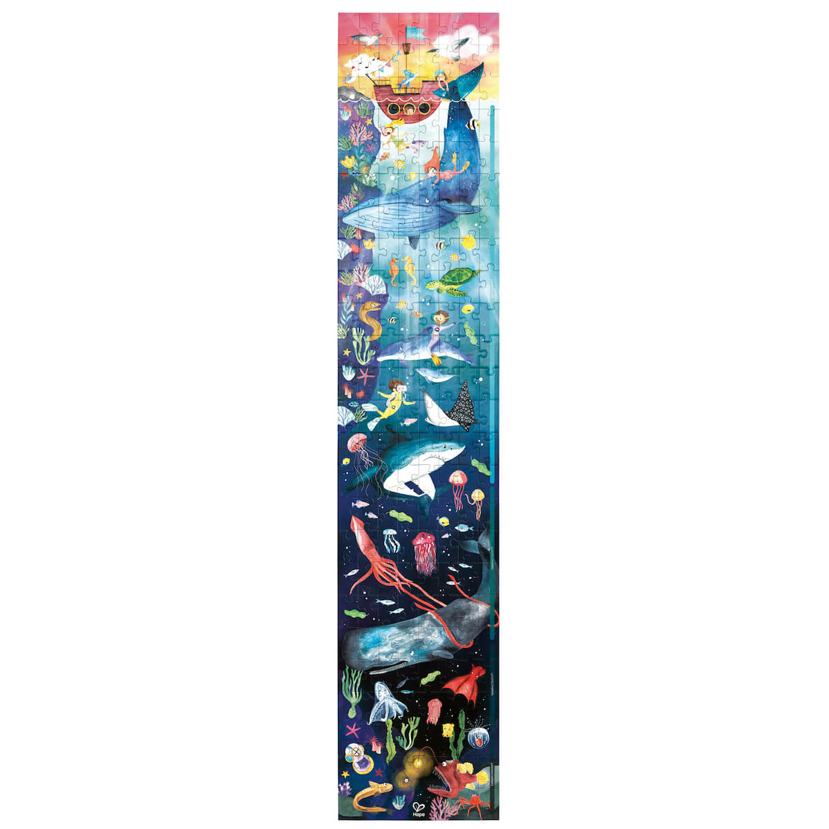 Puzzle 200pcs OCEAN LIFE Hape