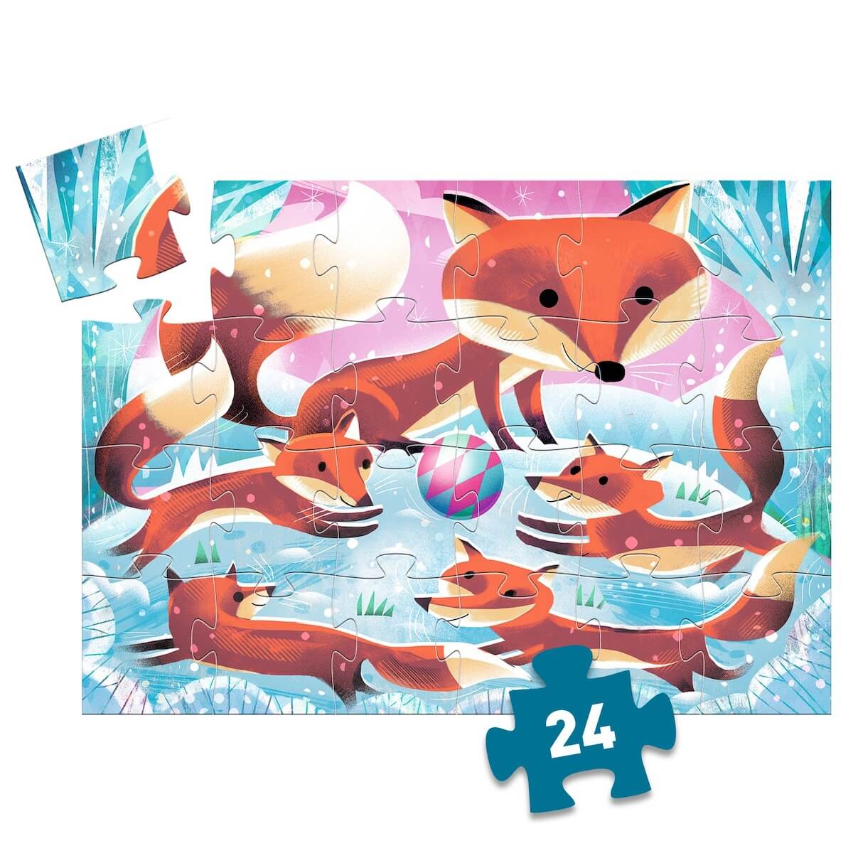 Puzzle 24pcs Ginger, petit renard Djeco
