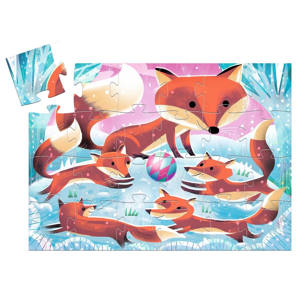 Puzzle 24pcs Ginger, petit renard Djeco