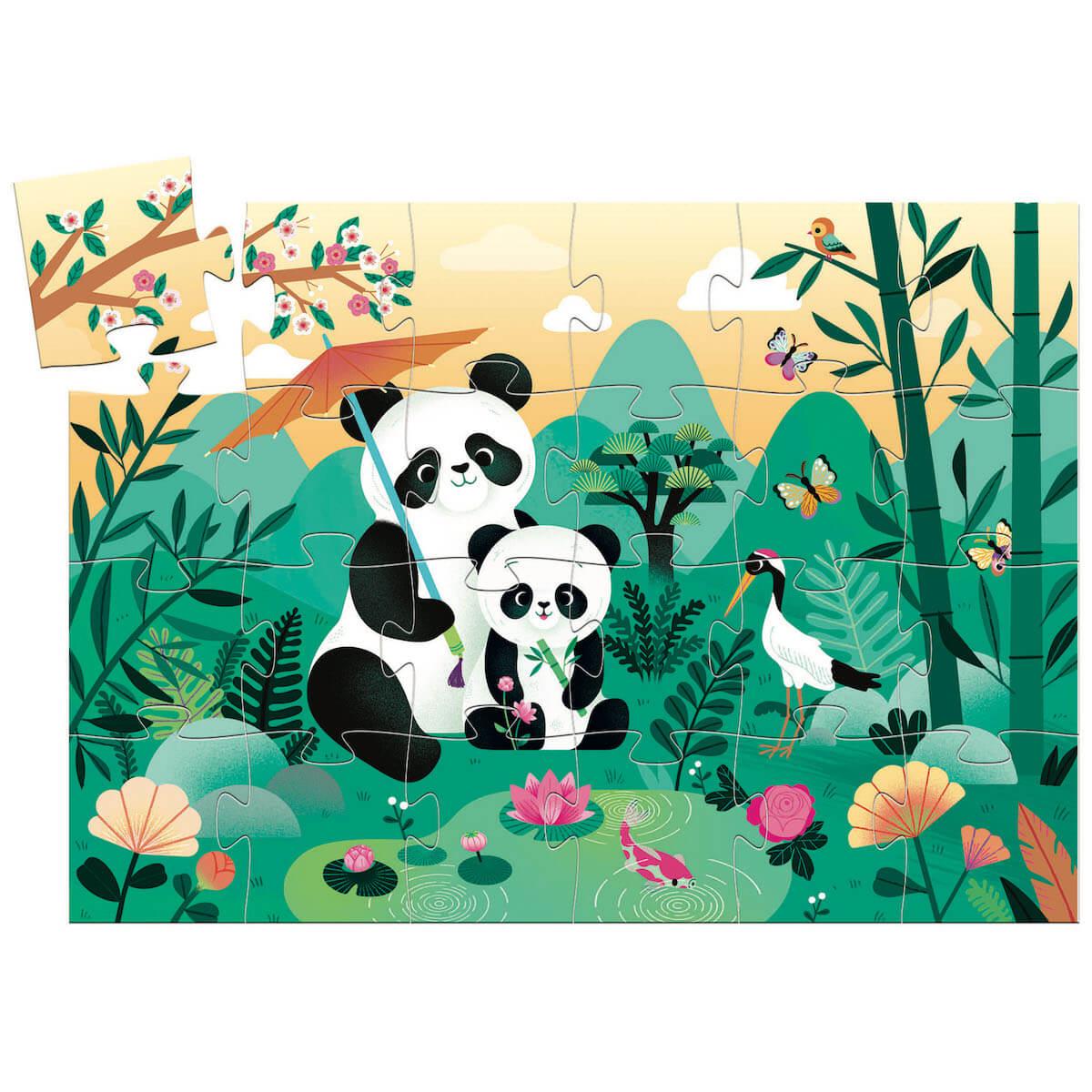 Puzzle 24pcs Léo le Panda Djeco