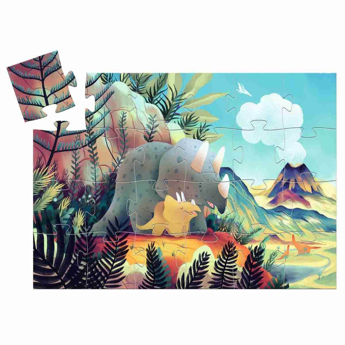 Puzzle 24pcs Téo le dino Djeco