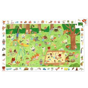 Puzzle 35pcs Le square des petits amis Djeco