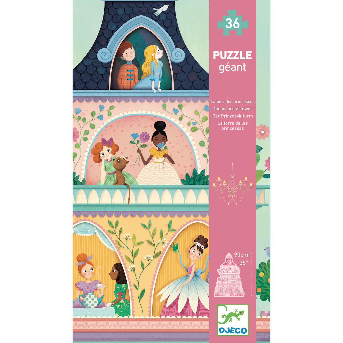 Puzzle 36pcs La tour des princesses Djeco