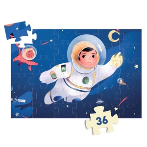 Puzzle 36pcs Un astronaute dans la lune Djeco