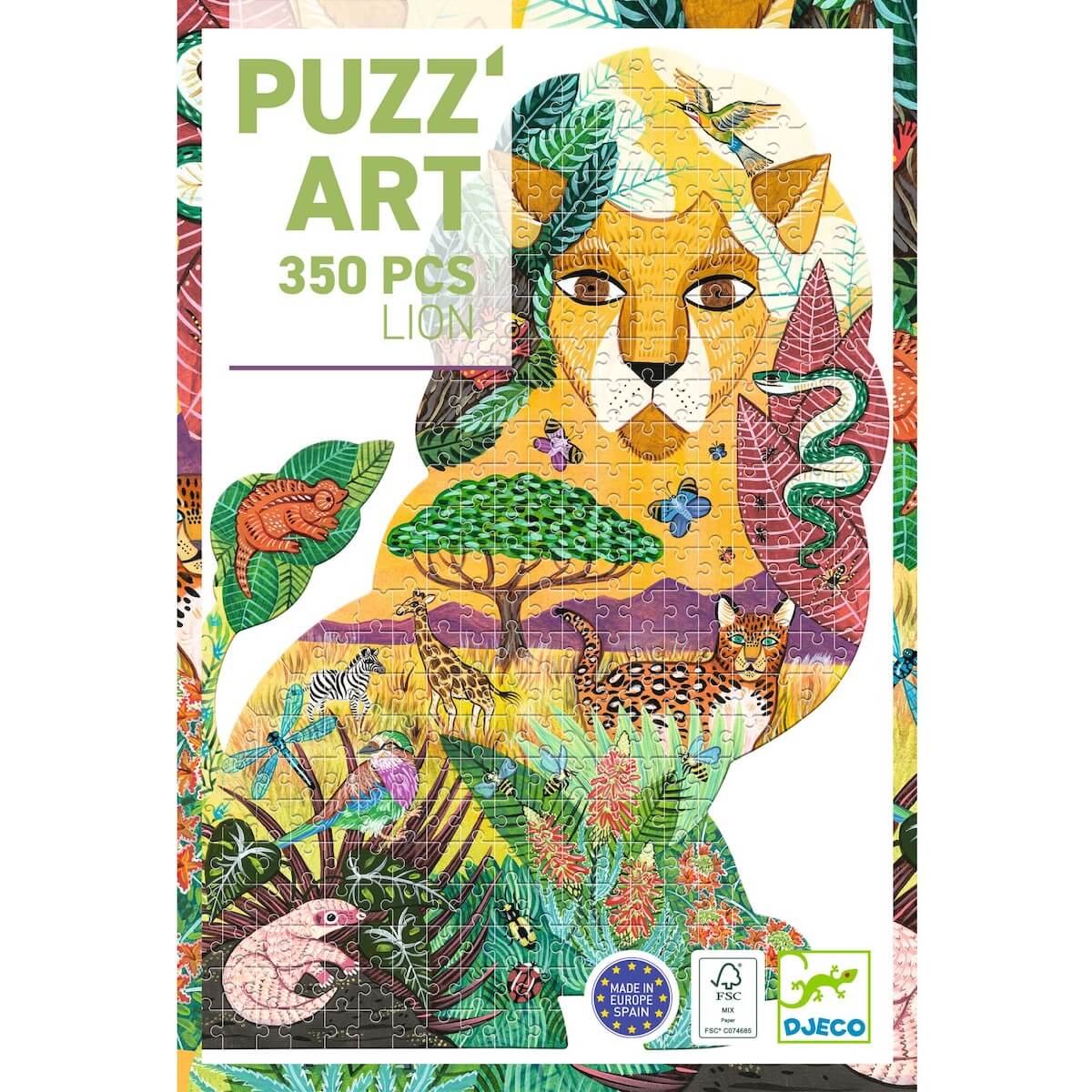 Puzzle art 350pcs Lion Djeco