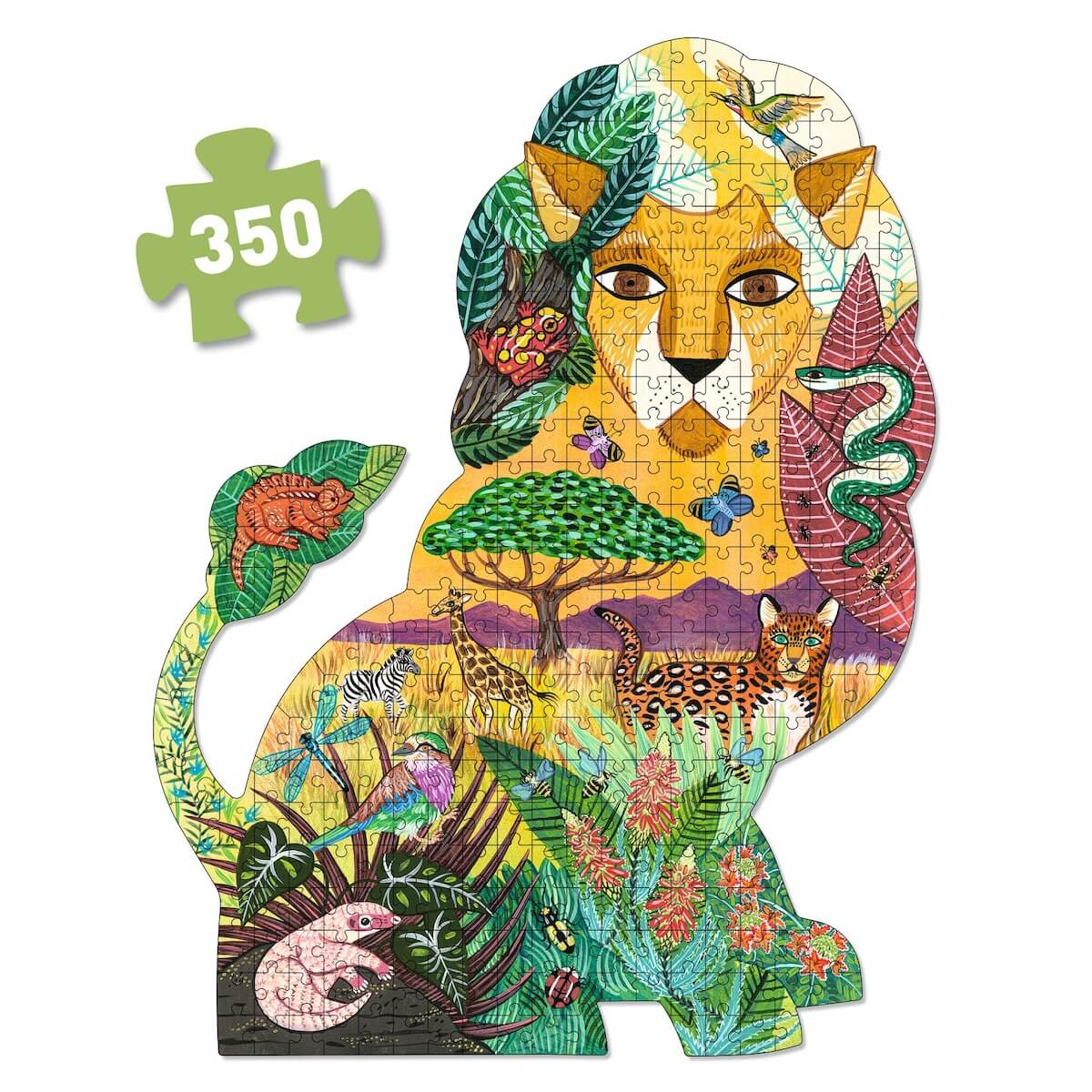 Puzzle art 350pcs Lion Djeco