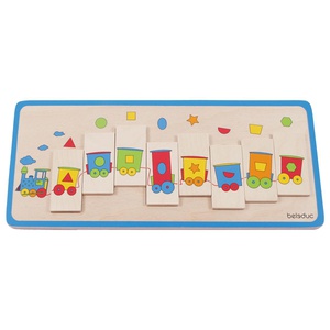 Puzzle association Train de formes Beleduc