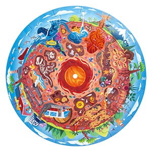 Puzzle circulaire centre de la Terre Hape