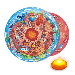 Puzzle circulaire centre de la Terre Hape