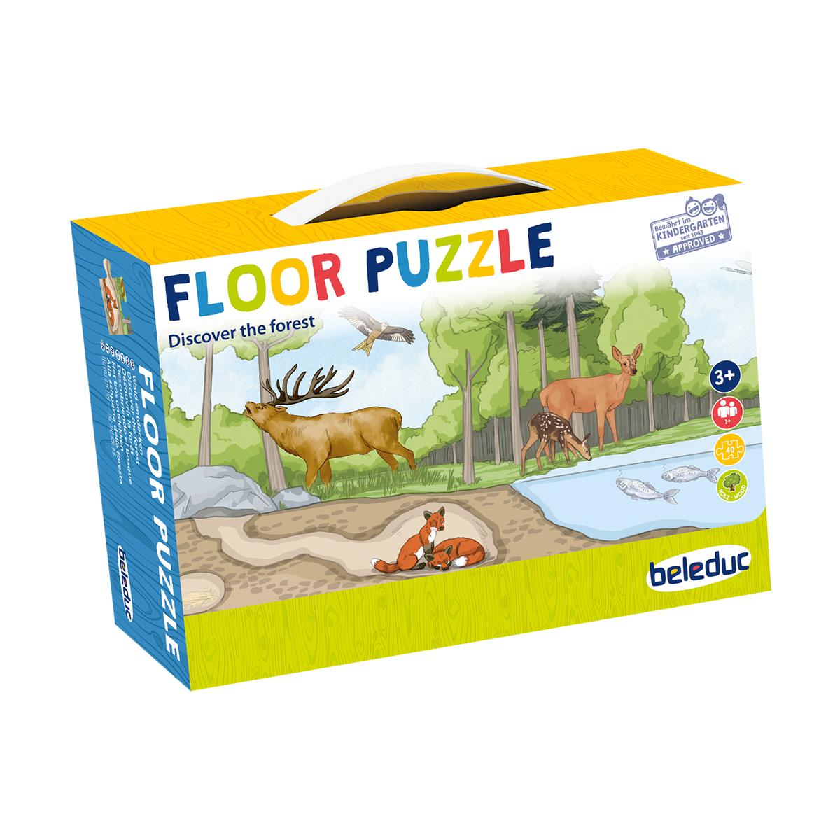 Puzzle de sol Découvrir la forêt Beleduc
