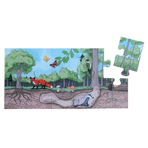 Puzzle de sol Découvrir la forêt Beleduc