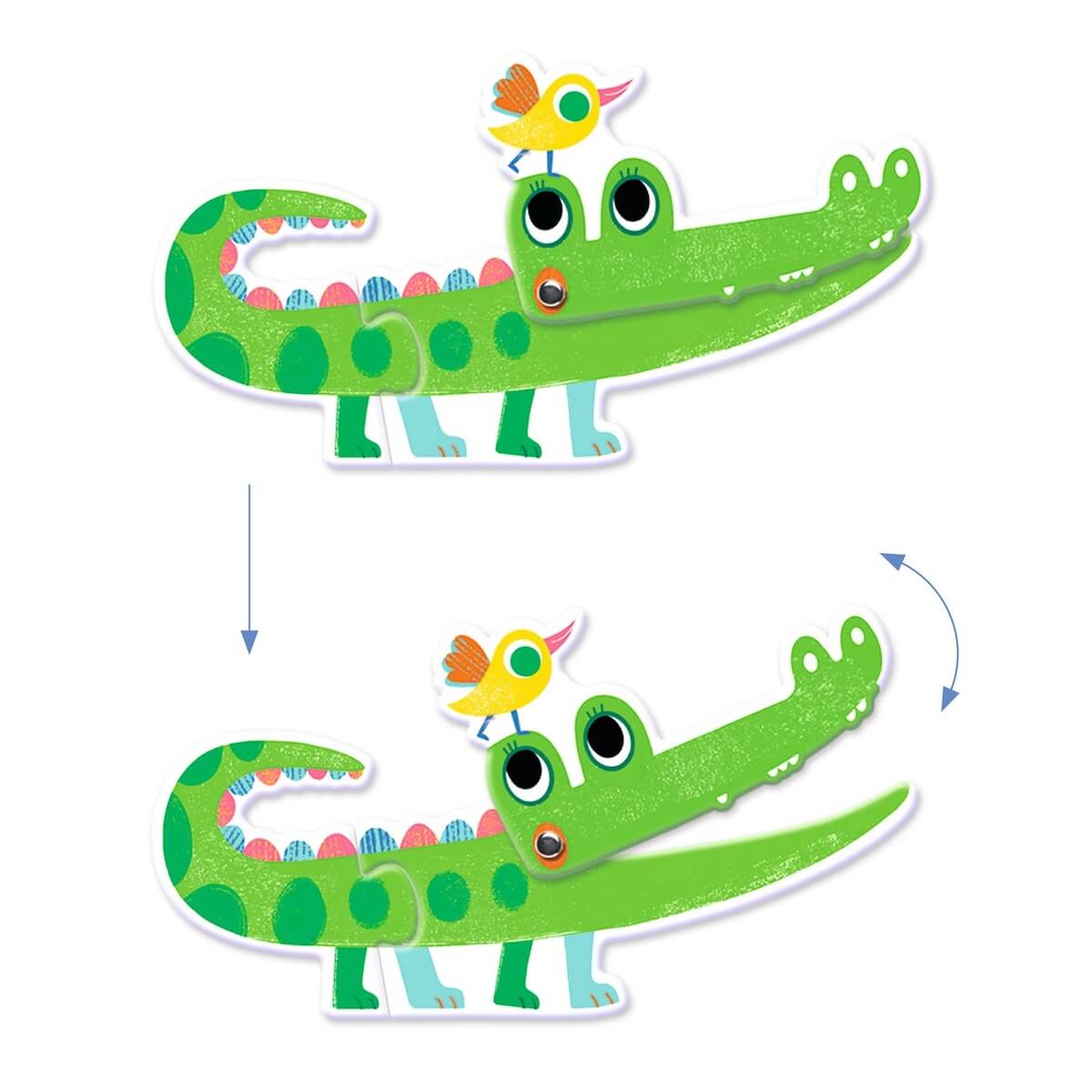 Puzzle duo Articulo Animaux Djeco