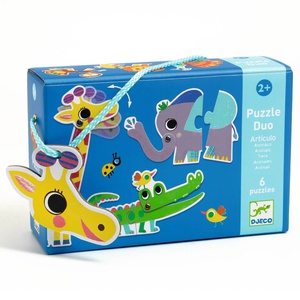 Puzzle duo Articulo Animaux Djeco